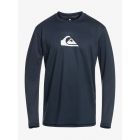 Quiksilver - UV Surf T-shirt voor mannen - Solid Streak Lange mouw - UPF50 - Navy Blazer - Blauw