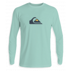 Quiksilver - UV Surf T-shirt voor jongens - Solid Streak Lange mouw - UPF50 - Beach Glass - Blauw